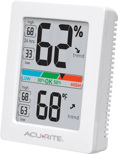 Vista 6 de General Tools Medidor de humedad MMD950 - Sensor de humedad e higrómetro digital AcuRite con monitor interior y escala de confort (01083M) medidor