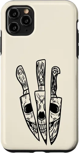 Vista 13 de Skull Reflected on Kitchen Knives Retro Chefs Cooks Gift Case for iPhone 17