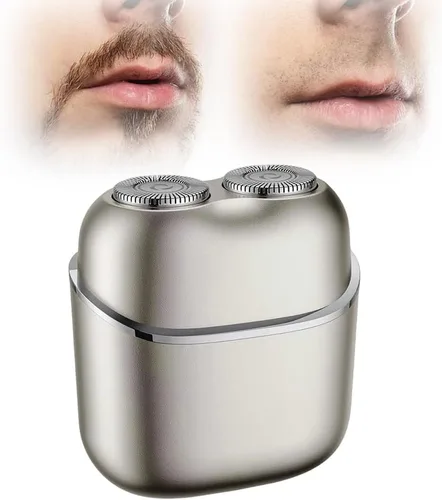 Vista 9 de Depilación facial para mujeres y hombres, afeitadora facial portátil sin dolor con 2 cuchillas dobles, removedor de vello facial 2 en 1 cara y cejas