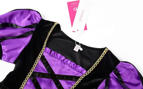 Vista 3 de ReliBeauty Vestido de bruja araña de Halloween para niñas