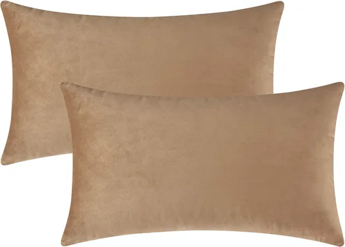 Vista 7 de Mixhug - Fundas de almohada decorativas de terciopelo, fundas de cojín para sofá y cama, juego de 2 fundas azules, 16 x 16 pulgadas
