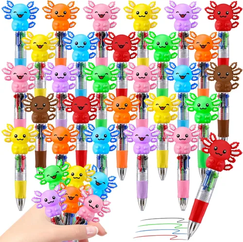 Vista 19 de CZWZ 8 piezas de bolígrafos de cuentas navideños, bolígrafos de plástico con cuentas y cuentas de silicona multicolor, bolígrafos navideños