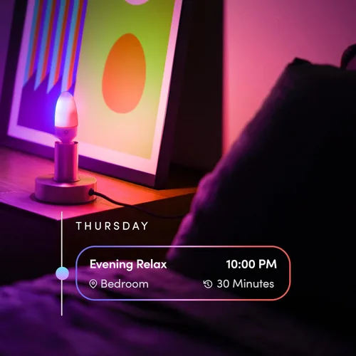 Vista 3 de LIFX Bombilla LED inteligente E12 color de vela Wi-Fi, policromo, regulable multizona, sin necesidad de concentrador, aplicación y control de voz