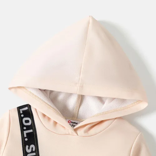Vista 5 de L.O.L. Surprise! Vestido de sudadera con capucha para niñas pequeñas con estampado de bolsa, manga larga con capucha