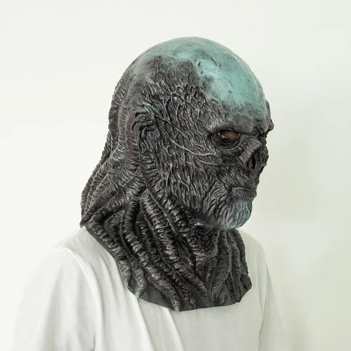 Vista 7 de Vecna Mask Hell Demon espeluznante Monster - Máscara de látex de cabeza completa para Halloween