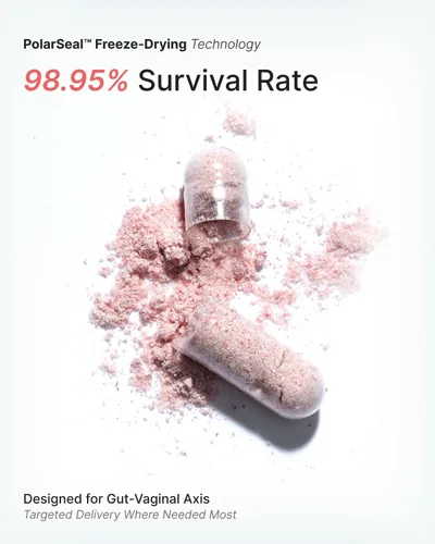 Vista 5 de Probióticos para la salud vaginal para mujeres, equilibrio de pH, levadura, suplemento de control de olores, 20 mil millones de UFC, 6 cepas
