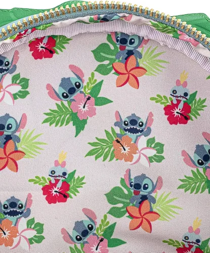 Vista 5 de Loungefly Disney Stitch Luau Cosplay - Bolso de hombro con doble correa para mujer, Multi, Cosplay