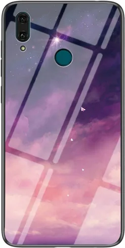 Vista 12 de IVY Funda de cristal templado con cielo estrellado para Huawei Y9 2019 / Enjoy 9 Plus Case - A