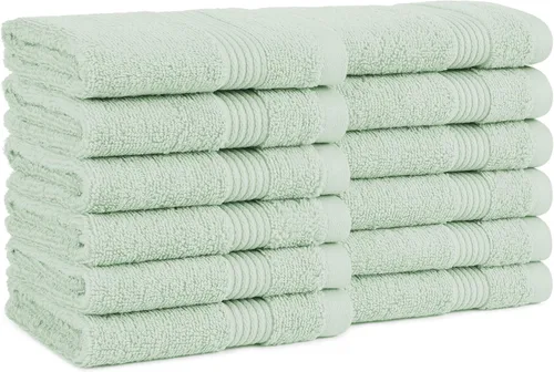 Vista 32 de Juego de toallas de baño Arkwright de 4 piezas - 100% algodón súper suave, 600 GSM de secado rápido y absorbente, artículos de lujo para baño