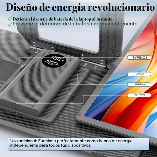 Vista 3 de Teamgee Extensor de pantalla portátil FHD IPS Monitor portátil 15.6