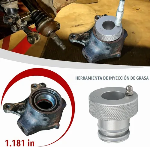 Vista 2 de 3mirrors Herramienta engrasadora de rodamientos de rueda de 1.181 in compatible con rodamientos Can Am Maverick Commander Outlander UTV ATV