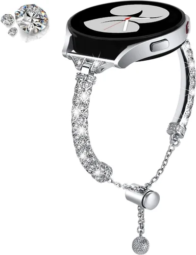 Vista 17 de DEALELE Bandas compatibles con Samsung Galaxy Watch 6/6 Classic / 5/5 Pro / 4/4 Classic / 3 1.614 in / Active 2, pulsera de repuesto de metal con 1#