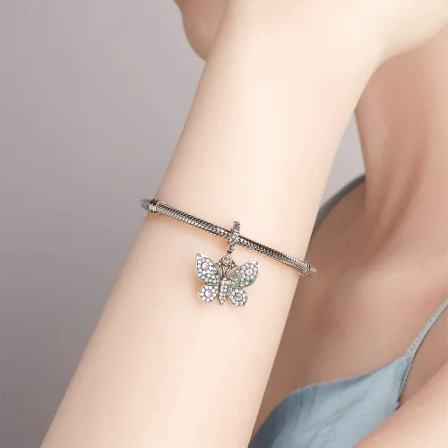 Vista 147 de LNQOBU Happy Life - Colgante para pulseras de abalorios, plata de ley 925 para mujer (con un espaciador de cuentas)