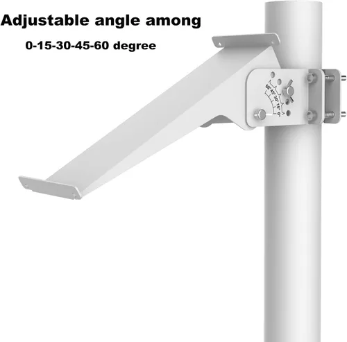 Vista 3 de Kit de Rack de Soporte Ajustable para Montaje en Poste de Panel Solar de SUNER POWER - Compatible con Diámetro de Poste de 2.35 - 4.0 Pulgadas