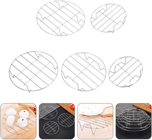 Vista 6 de Steamer Rack for Cooking Food and Eggs with Feet Stainless Steel