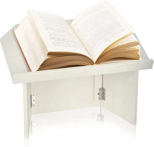 Vista 8 de AdirOffice Podio de mesa, podio plegable ideal como atril de mesa, beige