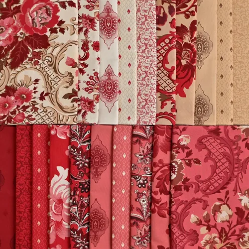 Vista 2 de True Fabrics Jelly Roll En Rouge - Tela precortada (tiras de 2.5 pulgadas)