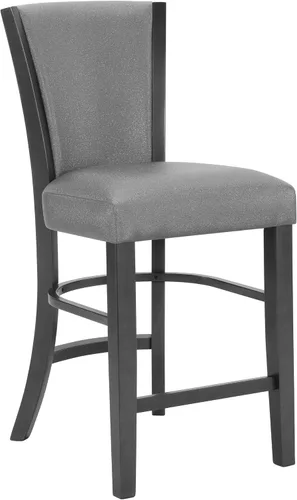 Vista 8 de 2 sillas de comedor tapizadas contemporáneas de altura de mostrador para habitación, mesa y asiento, juegos de sillas de cocina, tapicería de tela