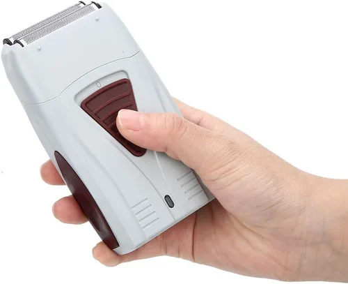 Vista 3 de Syrisora Recortadora eléctrica de la barba de la afeitadora de alternancia recargable USB para la herramienta blanca