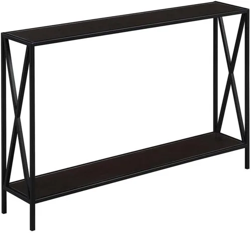 Vista 8 de Convenience Concepts Tucson - Mesa de consola, madera de granero/negro.