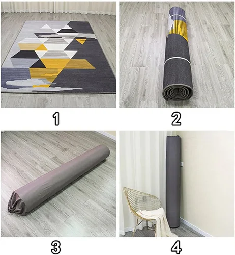 Vista 6 de Machine Washable Heated Carpet, Fast Heating Electric Carpet with Auto-Off Timer, Soft Heated Mat for Home Office, 220V,55CM*90CM