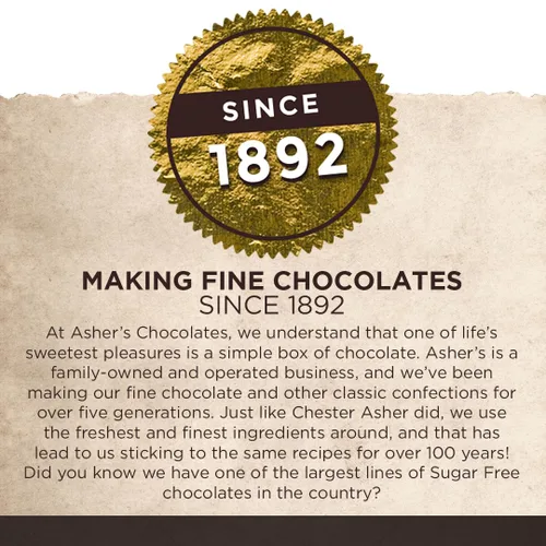 Vista 3 de Asher's Chocolates, Barras sin azúcar, aptas para diabéticos, pequeños lotes de chocolate kosher, propiedad familiar desde 1892, chocolate keto