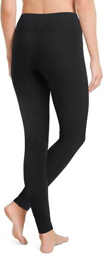 Vista 2 de Leggings Jockey al tobillo, cintura ancha, para mujer Negro