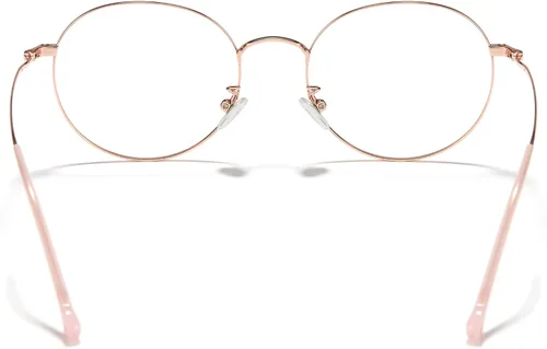 Vista 4 de Cyxus Blue Light Glasses for Men and Women, Round titanium Frame 8091