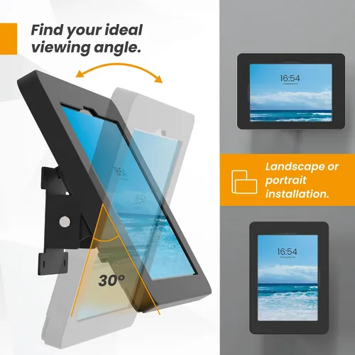 Vista 6 de Soporte de pared para tablet compatible con iPad 10.9", Pro 11", 1, 2, 3, 4, Air 4, 5, Air 11" (M2/M3/M4), iPad de 11" (A16) - BSW101BA