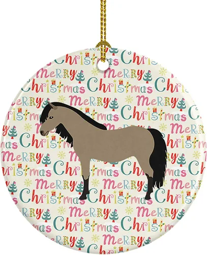 Vista 148 de Caroline's Treasures Adorno de cerámica de avestruz común para árbol de Navidad, decoración colgante para el hogar, Navidad, vacaciones, fiesta