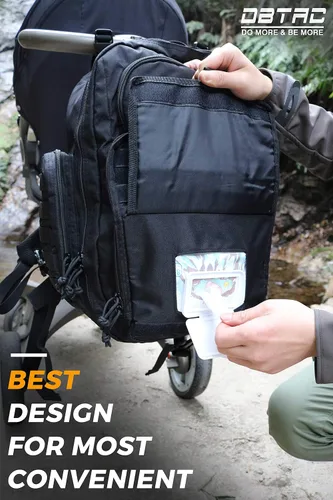 Vista 3 de Mochila para pañales para papá DBTAC, bolsa grande de pañales para bebé para hombres con cambiador, bolsillos aislados + para toallitas, correas
