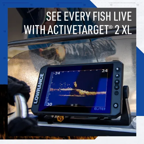 Vista 4 de Lowrance Elite FS Fishfinder/Chartplotter, disponible con y sin transductor