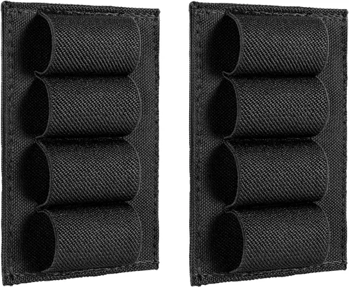 Vista 16 de FRTKK Paquete de 2 Portadores Tácticos de Cartuchos de Escopeta para Culata para Rifles, Portador de Munición de Cartuchos Molle para Calibre 12/20