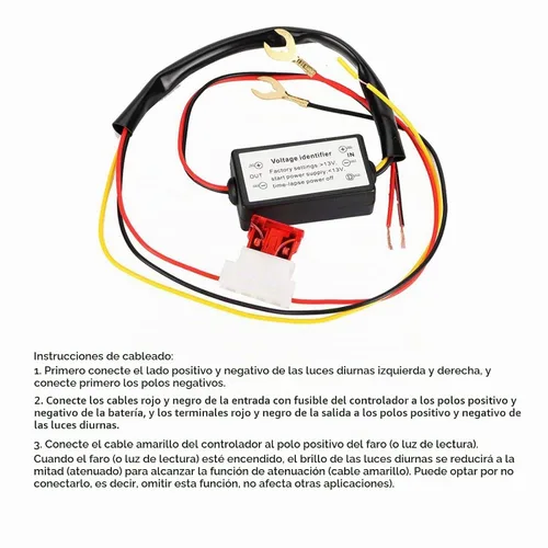 Vista 4 de Controlador DRL 12-18V Auto Car LED Daytime Running Light Controlador LED On/Off Luz antiniebla Interruptor Controlador Accesorios de coche