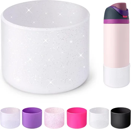 Vista 41 de Funda de Silicona para Botella de Agua Owala de 24oz, Manga Protectora Antideslizante Brillante para Botella de Agua Owala que Protege las Botellas