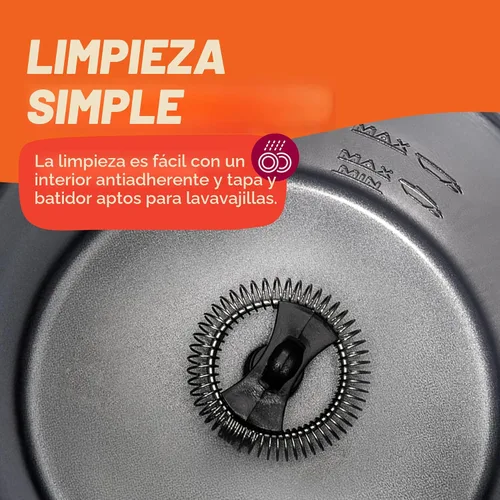 Vista 6 de Espumador de leche Instant Pot, vaporizador eléctrico 4 en 1, fabricante de espuma caliente y fría automática de 10 oz/295 ml y calentador de leche