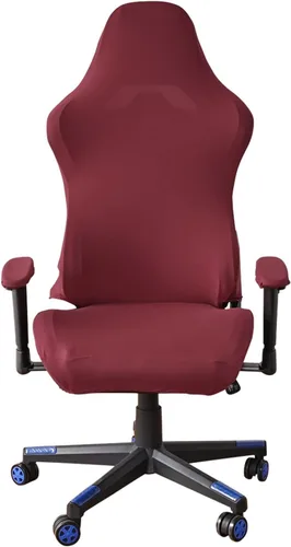 Vista 15 de Fundas para sillas de juegos con fundas para reposabrazos, protector elástico para silla de escritorio de computadora de oficina, tela de poliéster