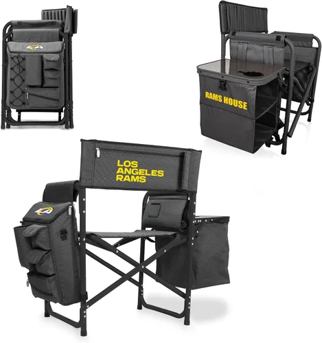 Vista 18 de PICNIC TIME NFL NFL Fusion - Silla de campamento unisex para adultos, con mesa auxiliar y enfriador suave, silla de playa para adultos, silla