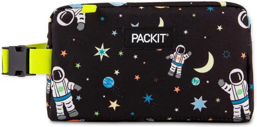 Vista 44 de PackIt Caja de aperitivos congelable, color negro, fabricada con tecnología EcoFreeze, plegable, reutilizable, cierre de cremallera con asa