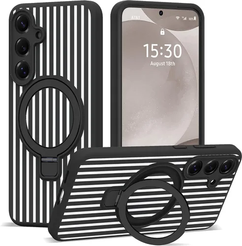 Vista 19 de SKYLMW Funda para Samsung Galaxy S23 con soporte, color negro