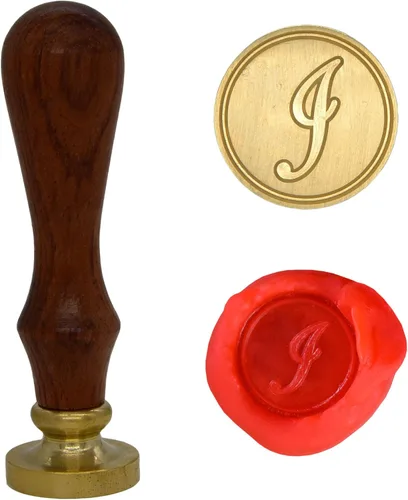 Vista 15 de Wax Seal Stamp Letter A-Z, Alphabet Initial Sealing Stamp for Christmas & Thanksgiving Cards, Wedding Invitation W-S-2 (Letter A)
