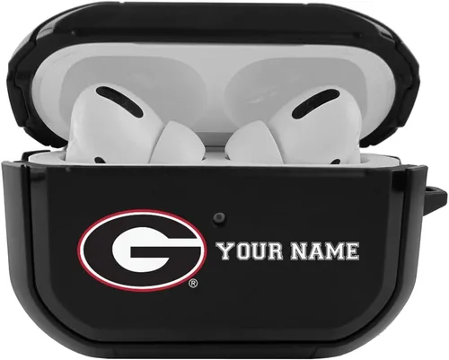 Vista 12 de Colegial - Funda negra duradera para Apple AirPods Pro (1ª/2ª generación) con mosquetón - Alabama Crimson Tide