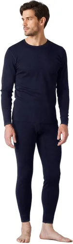 Vista 8 de LAPASA Men's 100% Merino Wool Base Layer Set M31/M126/M141/M144 Soft, itch-free long john thermal set with top & bottom, Lite, Midweight, and .Negro