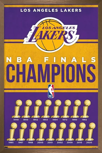 Vista 14 de Trends International NBA Los Angeles Lakers - Póster de pared de Champions 23, 22.4 pulgadas de largo x 14.7 pulgadas, versión enmarcada de madera