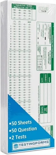 Vista 5 de TEST-881E 881 E Formularios de prueba compatibles con Scantron (paquete de 25 hojas)