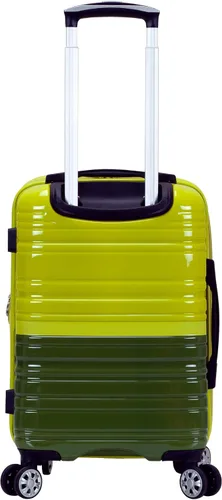 Vista 4 de Rockland Santa Fe - Equipaje con carcasa rígida y ruedas giratorias, Dos tonos de verde