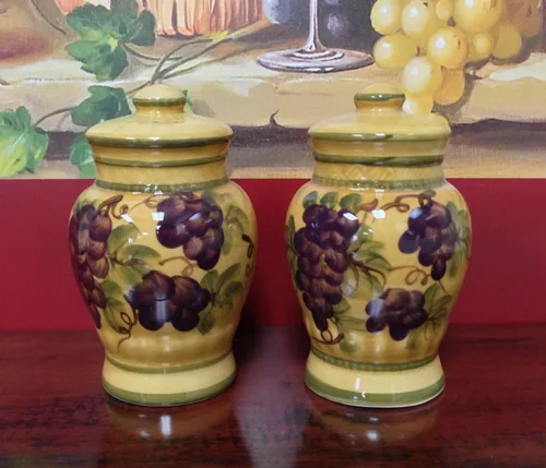 Vista 2 de ACK - Collection de cerámica pintada a mano Tuscany Grape., Tradicional Uva