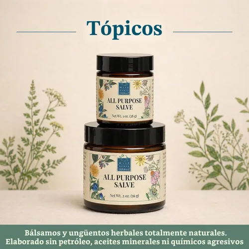 Vista 6 de Wise Woman Herbals Salve multiusos, caléndula y consuelda, piel seca, 1 oz