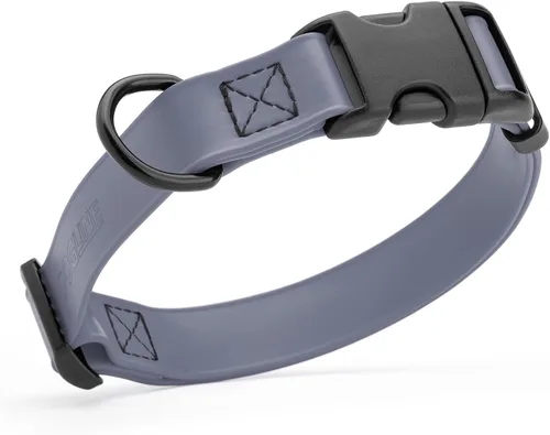 Vista 24 de Dogline Biothane - Collar impermeable para perro con hebilla de liberación rápida, resistente cincha de nailon recubierta con resistente y a prueba