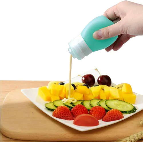 Vista 7 de YINGGG. Botellas de salsa portables, para apretar. Conjunto de 4.